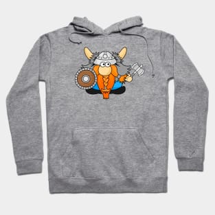 Funny Little Viking Warrior Cartoon Illustration Hoodie